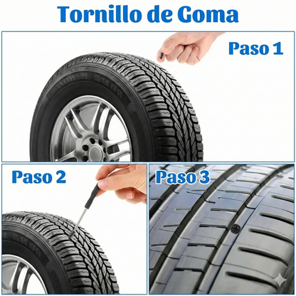 60 unidades - Clavos de goma para reparación de neumáticos