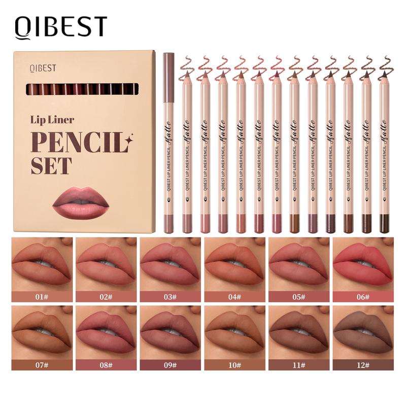 Set de 12 - Lápices labiales mate de larga duración – Acabado aterciopelado
