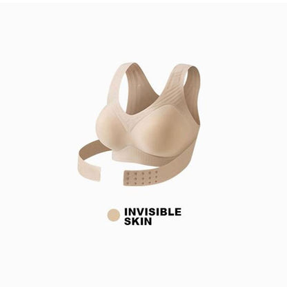 Sujetador corrector de postura 2 en 1: faja moldeadora de soporte para aliviar el dolor de espalda y brindar soporte a los hombros. Ropa interior femenina sin costuras, con soporte ajustable para espalda y hombros.