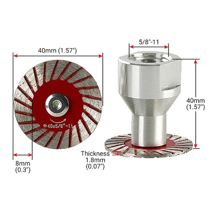 Corte Preciso Disco Diamante Para Granito Y Mármol 40mm
