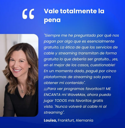 Disfruta de entretenimiento ilimitado con WaveMax