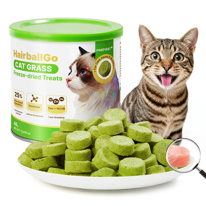 Control De Bolas De Pelo Cat Grass Congelado Para Digestión
