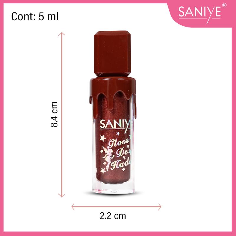 Labial Líquido Brillo Duradero con Glitter Alta Pigmentación