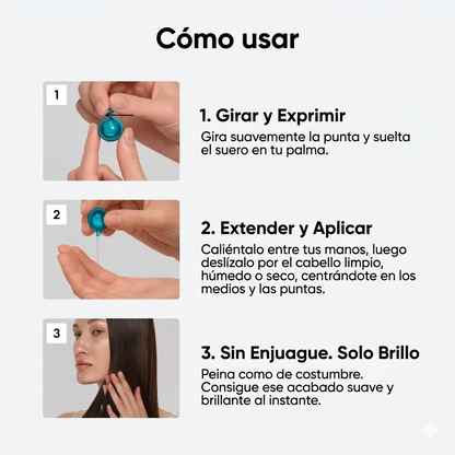 Alisado Capilar Serum con Aceite de Aguacate y Argán