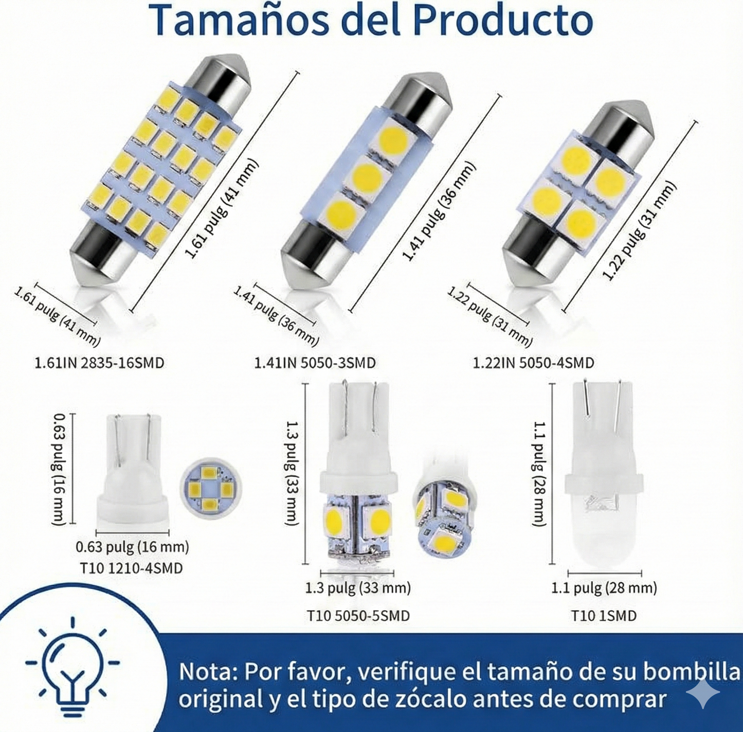 Kit de luces LED para el interior del coche - 42 piezas