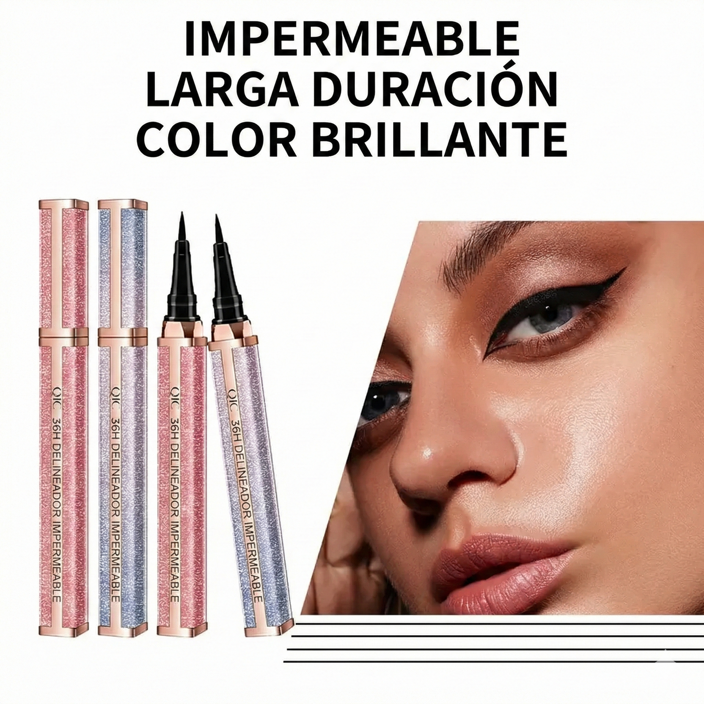 Delineador de ojos líquido resistente al agua - A prueba de manchas