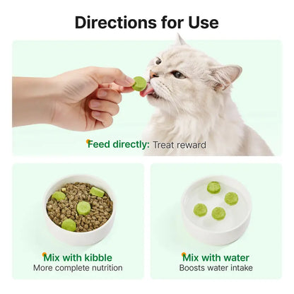 Control De Bolas De Pelo Cat Grass Congelado Para Digestión