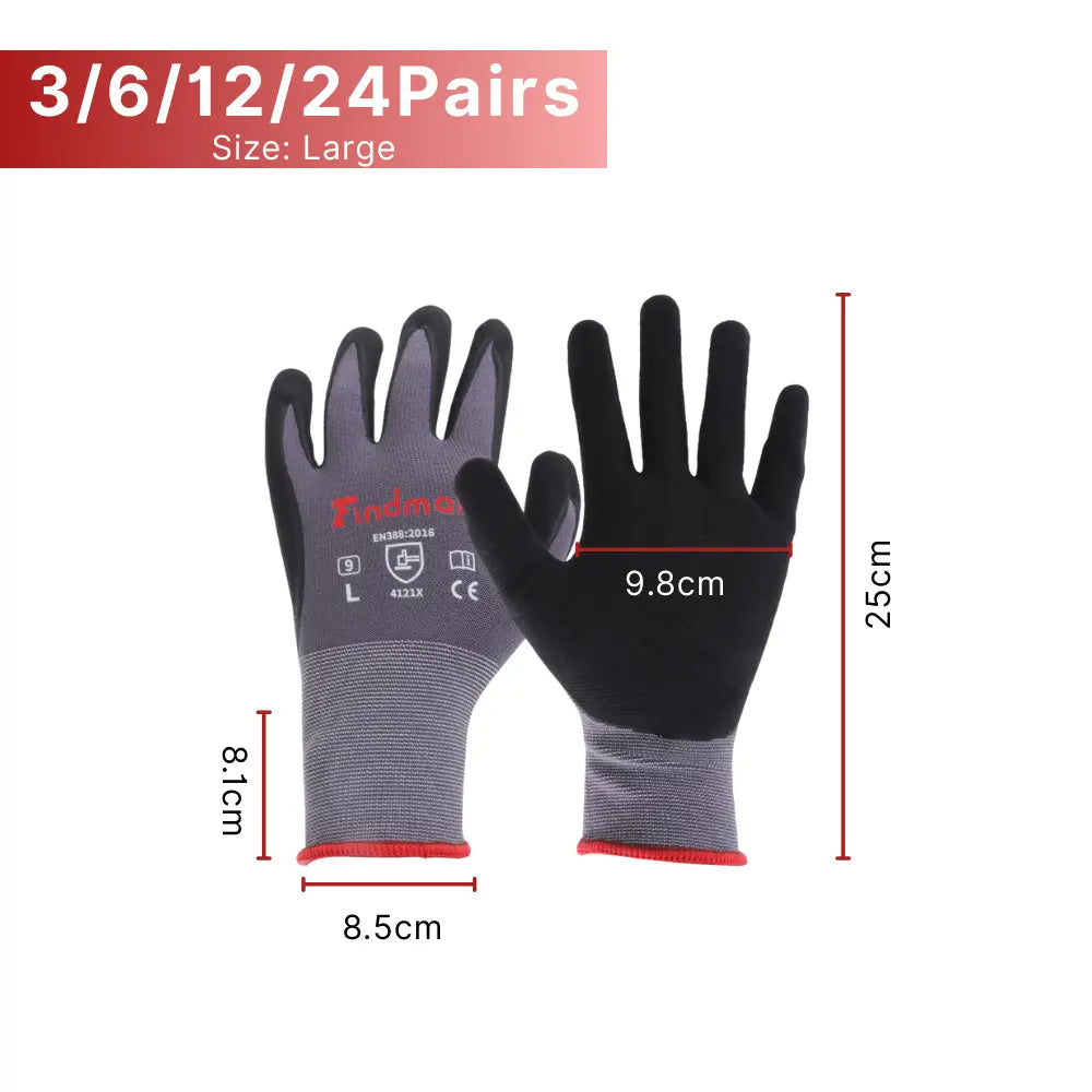 Protección Laboral Guantes Multifunción Tejido Sin Costuras