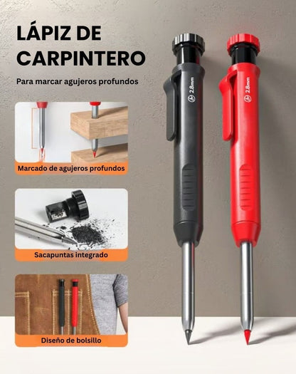 Juego de 24 lápices resistentes para construcción y carpintería