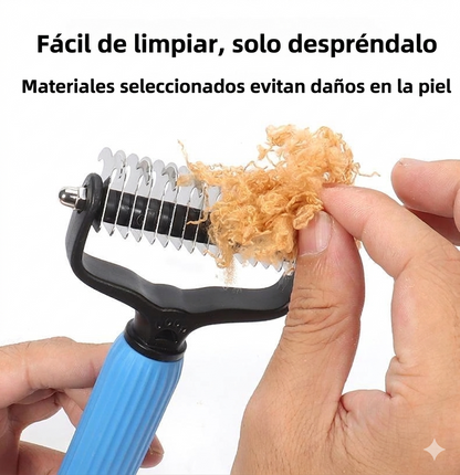 Eliminación de Pelo Cepillo Desenredante para Perros Acero