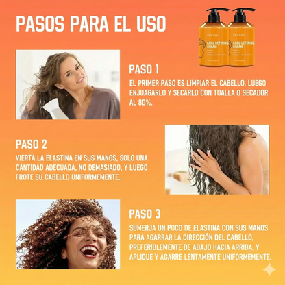 Crema para peinar cabello rizado