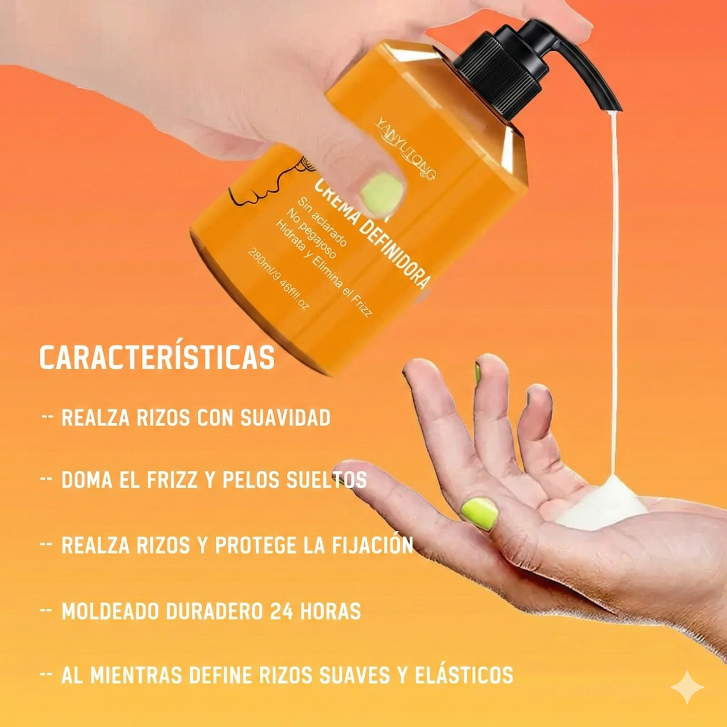 Crema para peinar cabello rizado