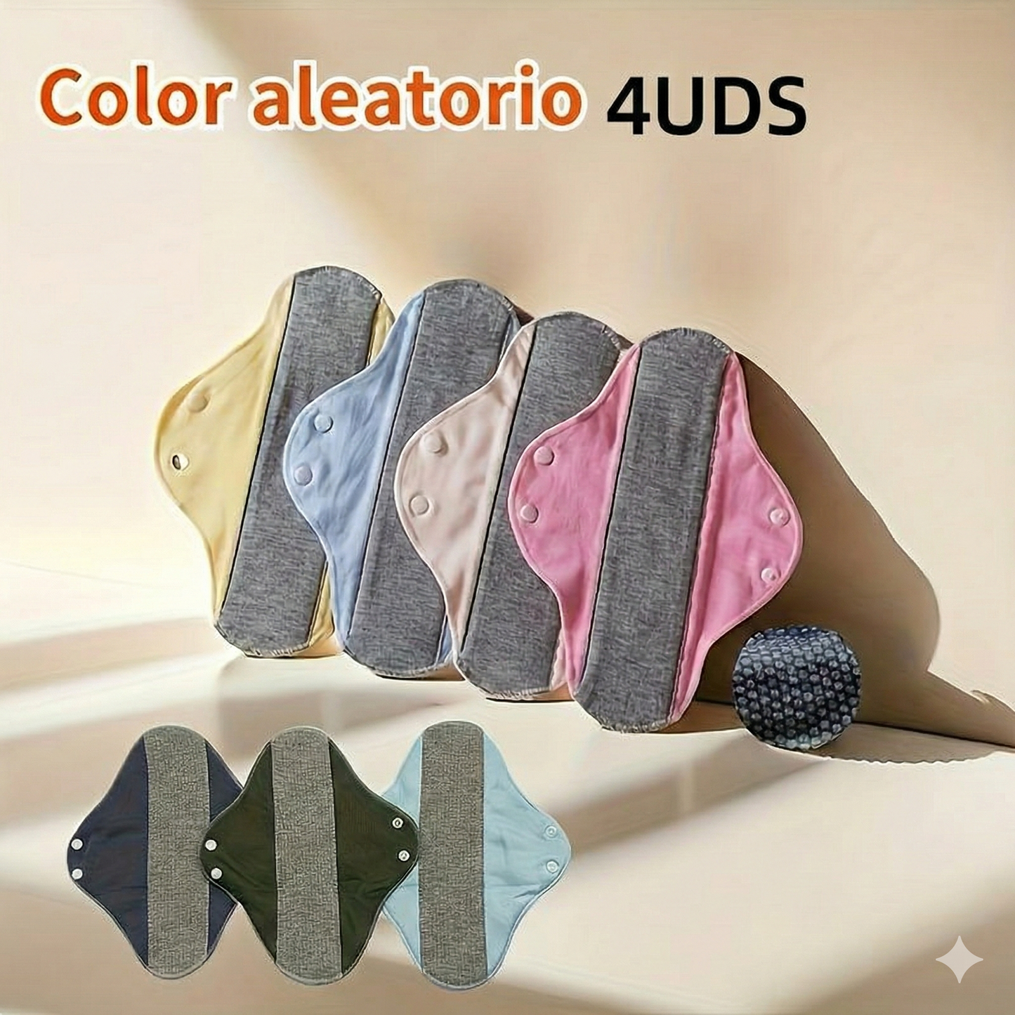 4 unidades - Compresas lavables para incontinencia