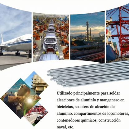 100 PIEZAS - Varillas de soldadura de aluminio Baja temperatura