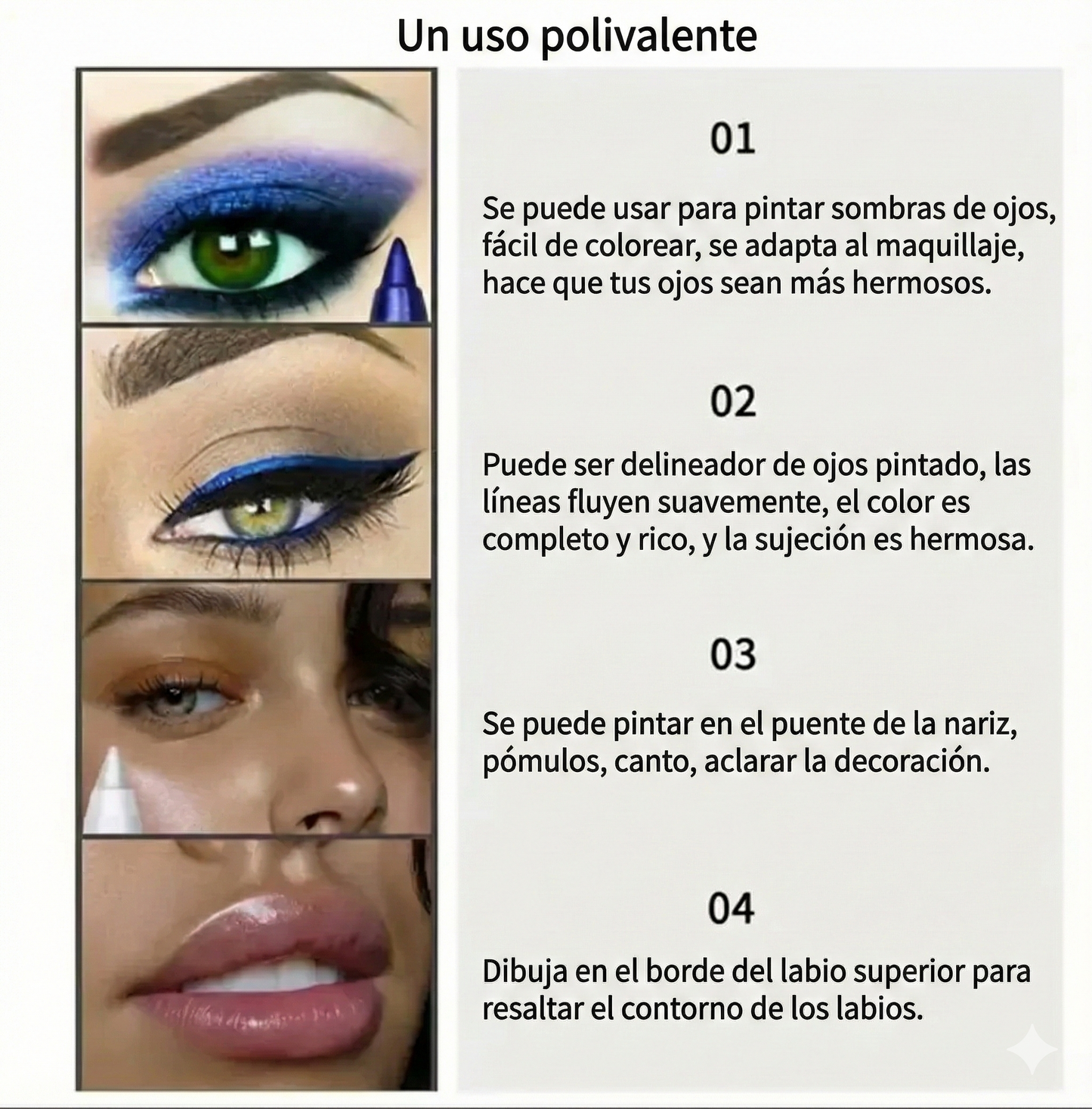 12 colores - Juego de delineadores de ojos