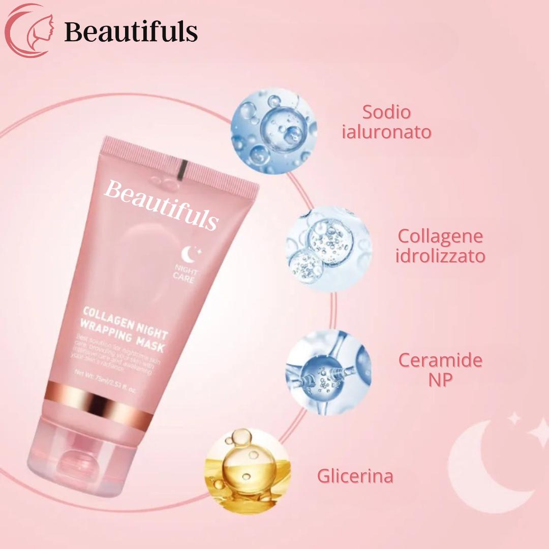 Crema de noche con colágeno de Beautifuls