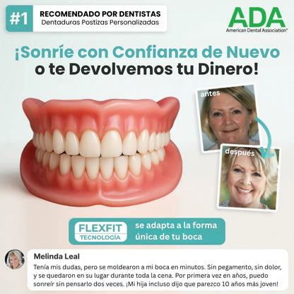 Prótesis dentales totalmente funcionales y personalizadas TrueEase™