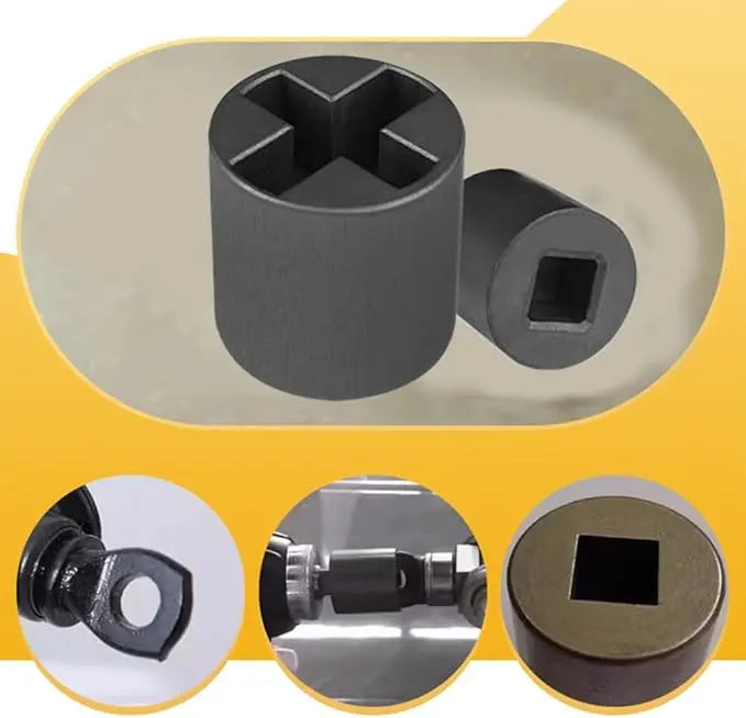 Adaptador de vaso de 1/2 pulgada de alta resistencia para gato de tijera, herramienta universal de mantenimiento de vehículos recreativos, adaptador para taladro eléctrico resistente a la corrosión con liberación rápida