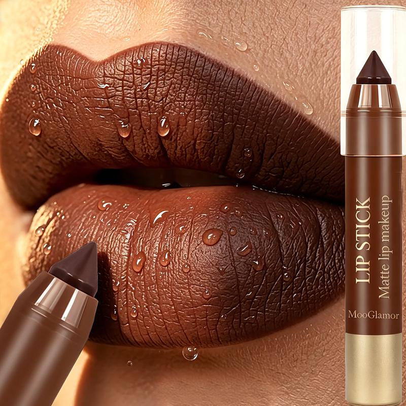 Set de Lápices de Labios Mate en Tonos Nude y Marrón con Hidratación y Larga Duración