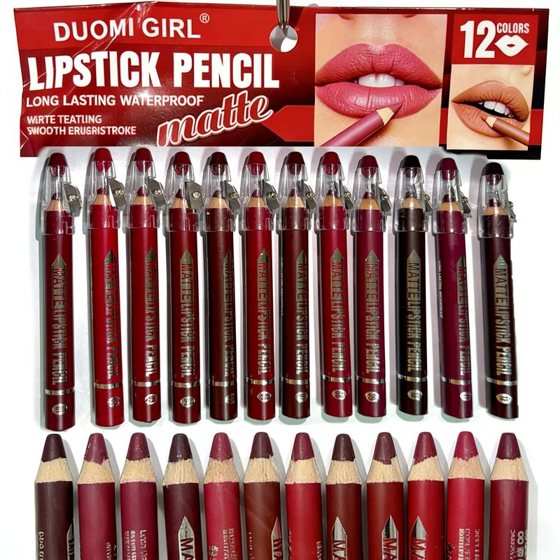 Lápiz de labios waterproof de larga duración para un contorno preciso