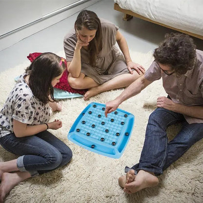 Set de Juego de Ajedrez Mejorado – Divertido Juego de Mesa de Estrategia Multijugador con 40 Piedras, Juego Familiar y de Fiesta para Niños y Adultos para Desarrollar la Inteligencia, 2 a 4 Jugadores
