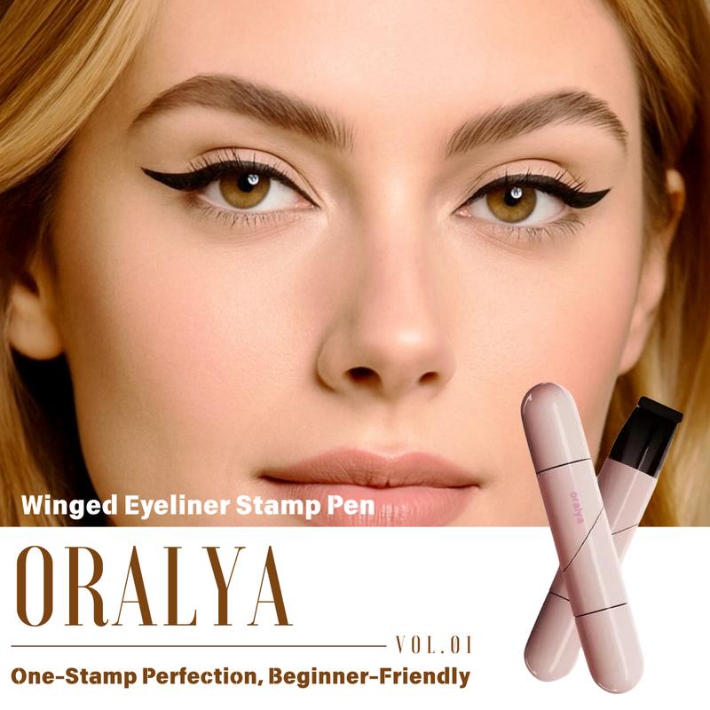 Herramienta de maquillaje para delineador de ojos alado – Ideal para principiantes en maquillaje, fácil de usar para ojos hinchados, delineador de ojos con capucha, delineado perfecto con un solo toque, resistente al agua, fácil de usar para principiantes