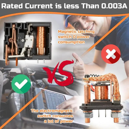 interruptores de corte de batería para coche, 12V 240A, desconexión remota de batería, interruptor antirrobo de corte/apagado automático para automóviles, camiones, embarcaciones, caravanas, quads y barcos.