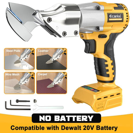 Cortadora de chapa para Dewalt 20v, batería no incluida, cizalla para chapa - 221 ft-lbs de torque - Corta material de calibre 18 para acero, cuero y alfombra - con cabezal pivotante de 360 grados