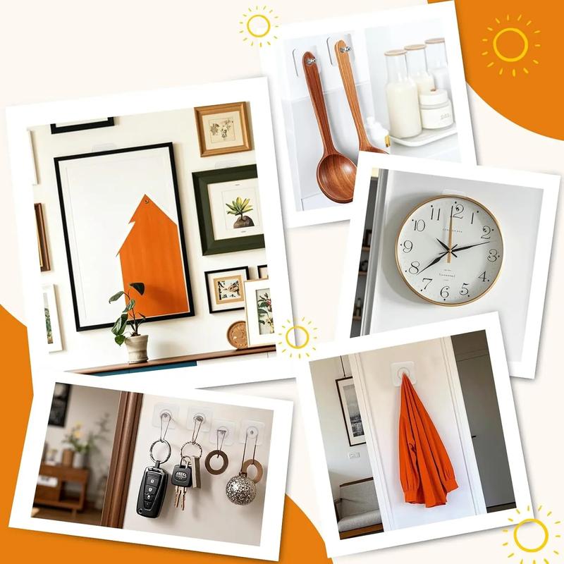 20 - unidades Ganchos adhesivos para marcos