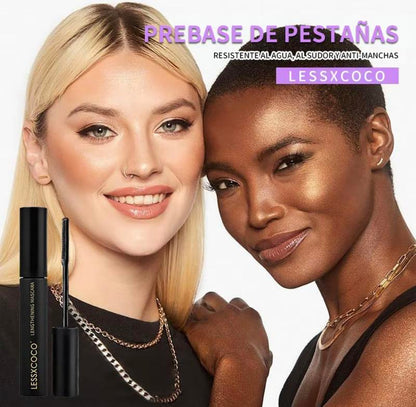 Rizador Natural Máscara de Pestañas Resistente al Agua Negra