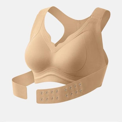 Sujetador corrector de postura 2 en 1: faja moldeadora de soporte para aliviar el dolor de espalda y brindar soporte a los hombros. Ropa interior femenina sin costuras, con soporte ajustable para espalda y hombros.