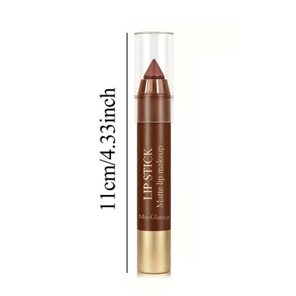 Set de Lápices de Labios Mate en Tonos Nude y Marrón con Hidratación y Larga Duración