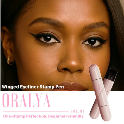 Herramienta de maquillaje para delineador de ojos alado – Ideal para principiantes en maquillaje, fácil de usar para ojos hinchados, delineador de ojos con capucha, delineado perfecto con un solo toque, resistente al agua, fácil de usar para principiantes