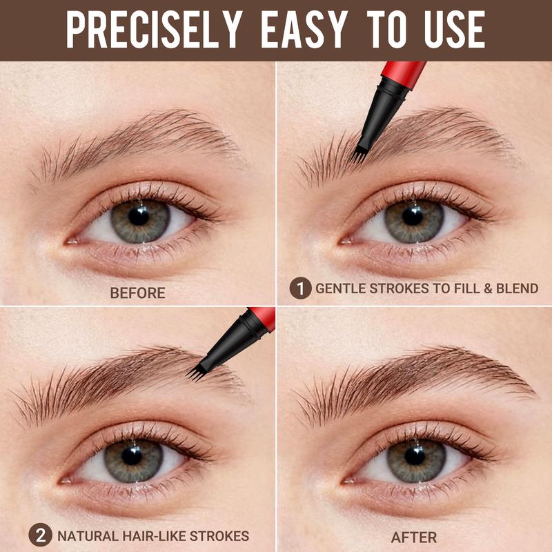 Delineador de Cejas 2 Unidades Trazos Naturales Duraderos