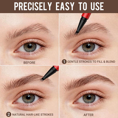 Delineador de Cejas 2 Unidades Trazos Naturales Duraderos