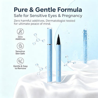 Delineador de ojos resistente al agua, ligero y de larga duración con textura sedosa