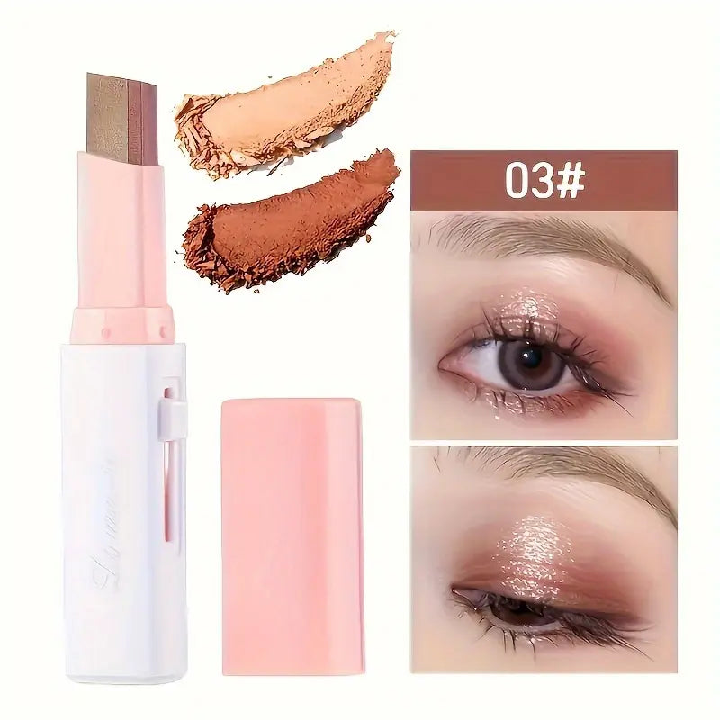 6 unidades - Sombra de ojos en barra de dos colores