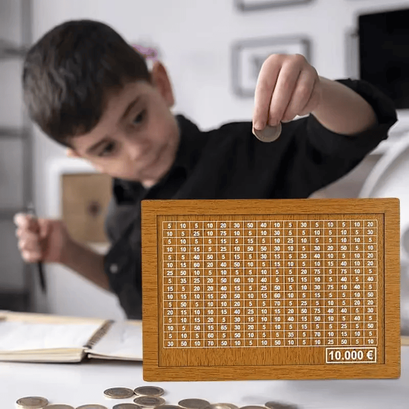 Hucha™ | Caja de ahorros de madera grabada