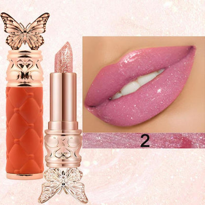 Bálsamo labial con pétalos que cambia de color, de larga duración, hidratante, resistente a la decoloración, sensible a la temperatura, maquillaje hidratante.
