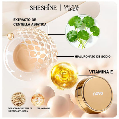Base Maquillaje 2-en-1 con Centella Asiática y SPF 35