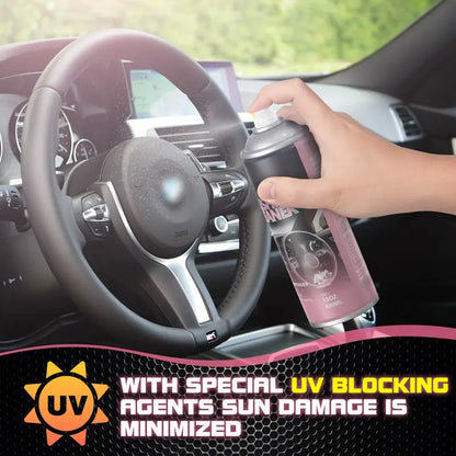 100ML DonkeyPro Spray protector para interiores de automóviles para cuero y plástico Spray abrillantador de neumáticos de un solo paso para un brillo preciso y uniforme y mínima pulverización