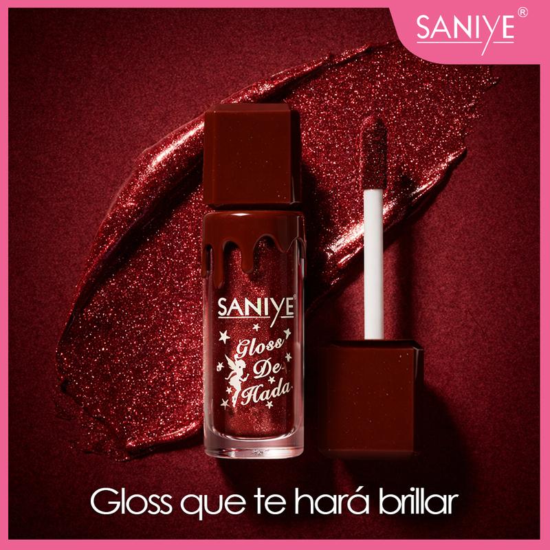 Labial Líquido Brillo Duradero con Glitter Alta Pigmentación