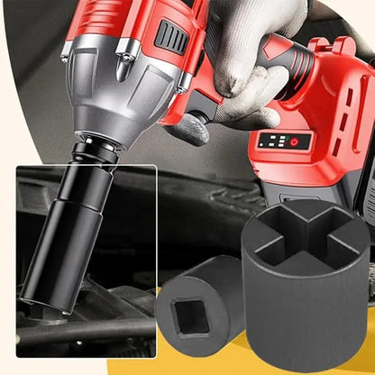 Adaptador de vaso de 1/2 pulgada de alta resistencia para gato de tijera, herramienta universal de mantenimiento de vehículos recreativos, adaptador para taladro eléctrico resistente a la corrosión con liberación rápida