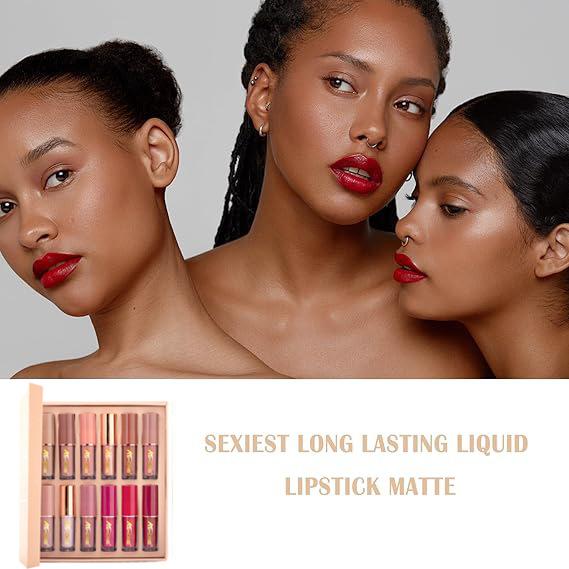 Color Duradero Set de Labiales Líquidos Mate Hidratante