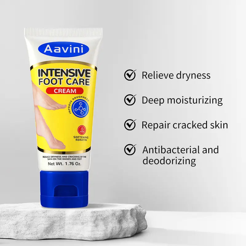 Crema Intensiva para Pies Talaporr: Repara la Piel Agrietada, Antibacteriana y Desodorante, Elimina y Suaviza las Callosidades, Para Todo Tipo de Piel, Loción Hidratante para Pies