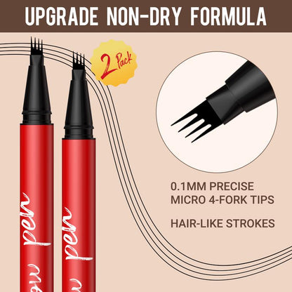 Delineador de Cejas 2 Unidades Trazos Naturales Duraderos