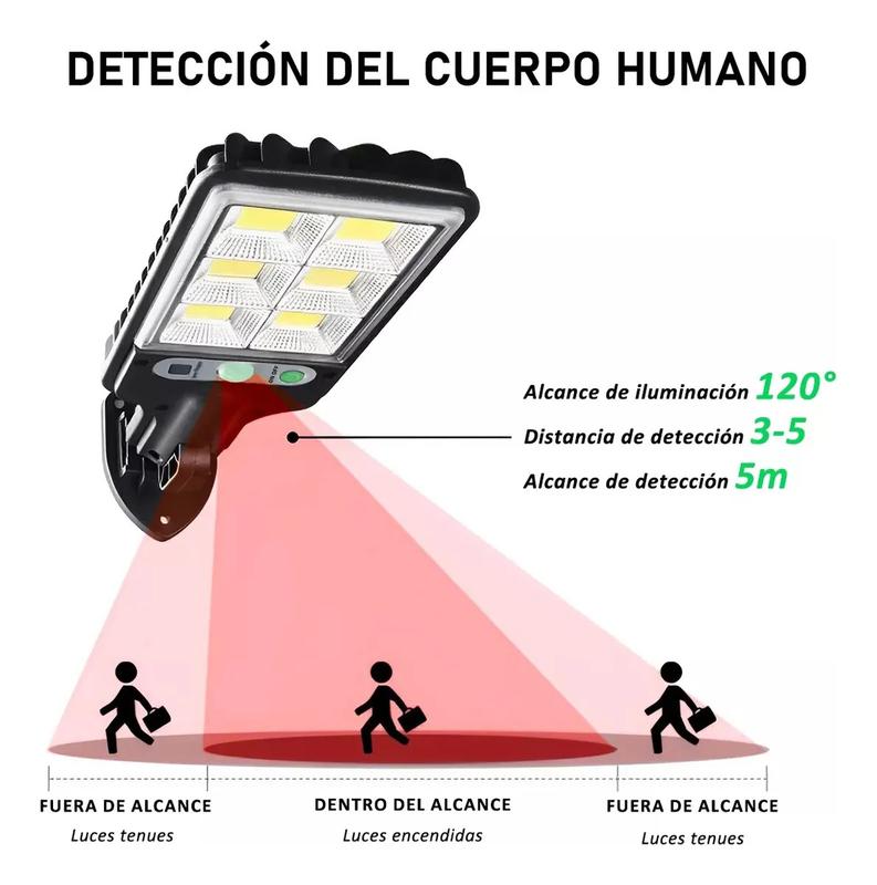 Focos solares LED para exteriores, juego de 4 luces solares