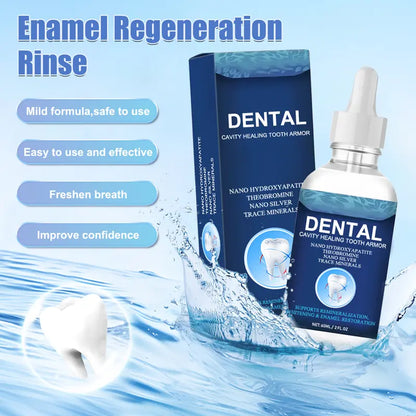 Gotas líquidas para la protección dental, restauradoras del esmalte, gotas diarias para el cuidado bucal de dientes sensibles.