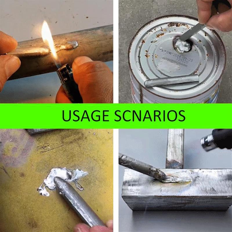 Varillas de soldadura de aluminio de baja temperatura - con núcleo fundente