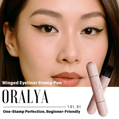 Herramienta de maquillaje para delineador de ojos alado – Ideal para principiantes en maquillaje, fácil de usar para ojos hinchados, delineador de ojos con capucha, delineado perfecto con un solo toque, resistente al agua, fácil de usar para principiantes